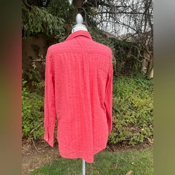 Tommy Hilfiger Coral 🌺 Tunic Top with Lace Detail - Picture 6 of 6